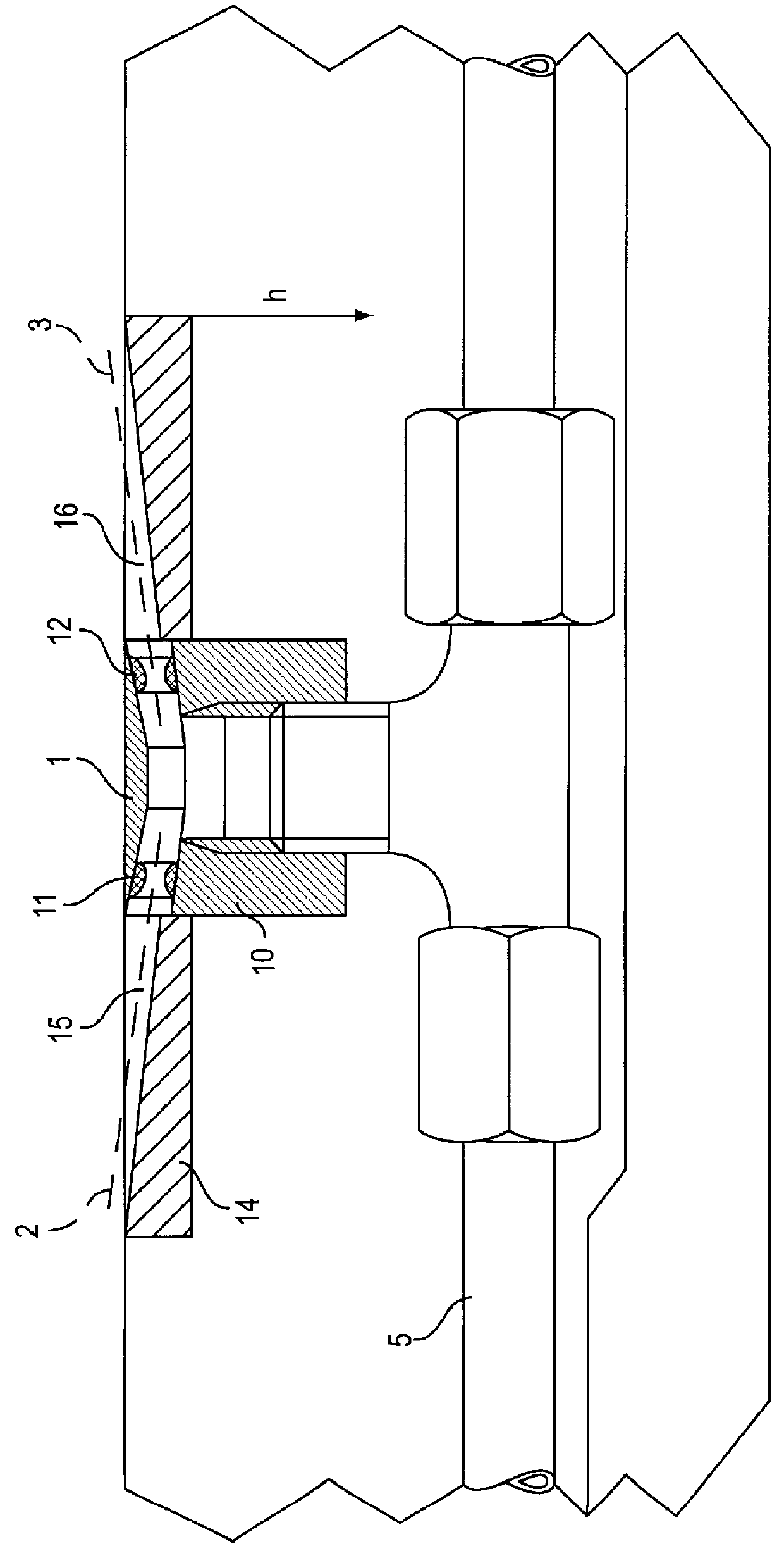 Method and a stationary arrangement for discharging a deicing liquid
