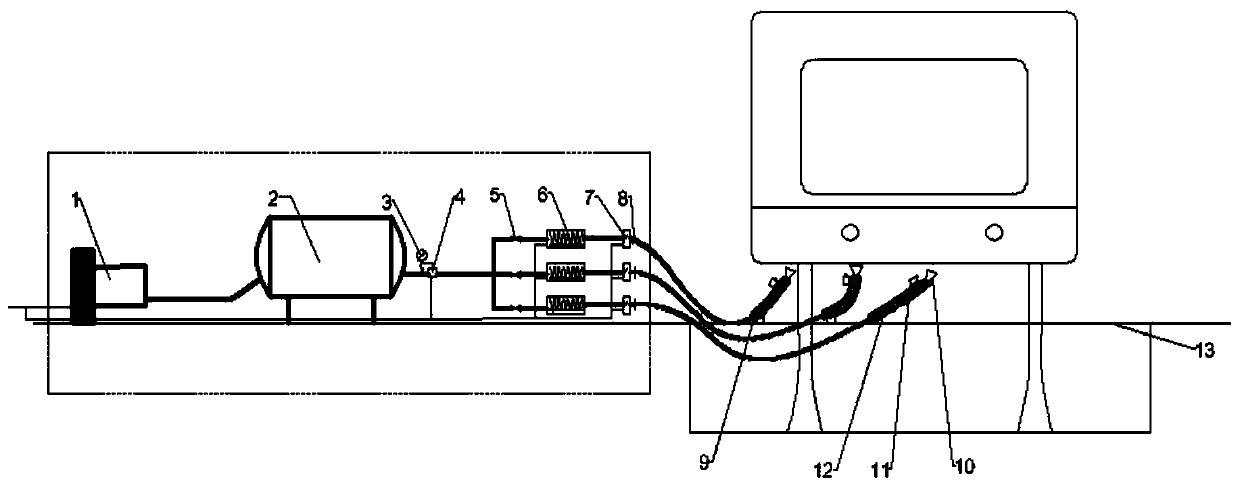 Train de-icing device and method