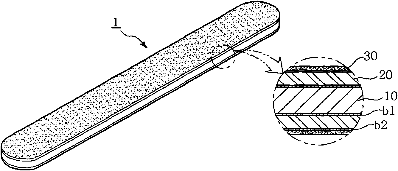 Nail file and method of manufacturing the same