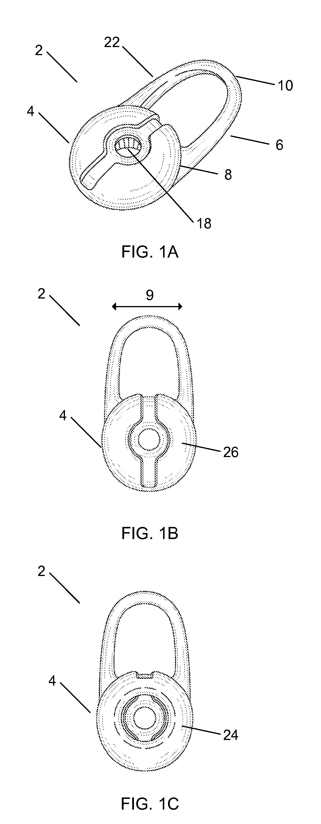 Ear tip with stabilizer