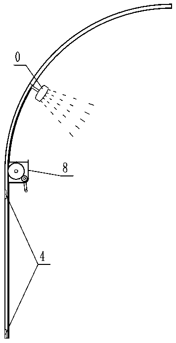 Semi-automatic shower auxiliary device