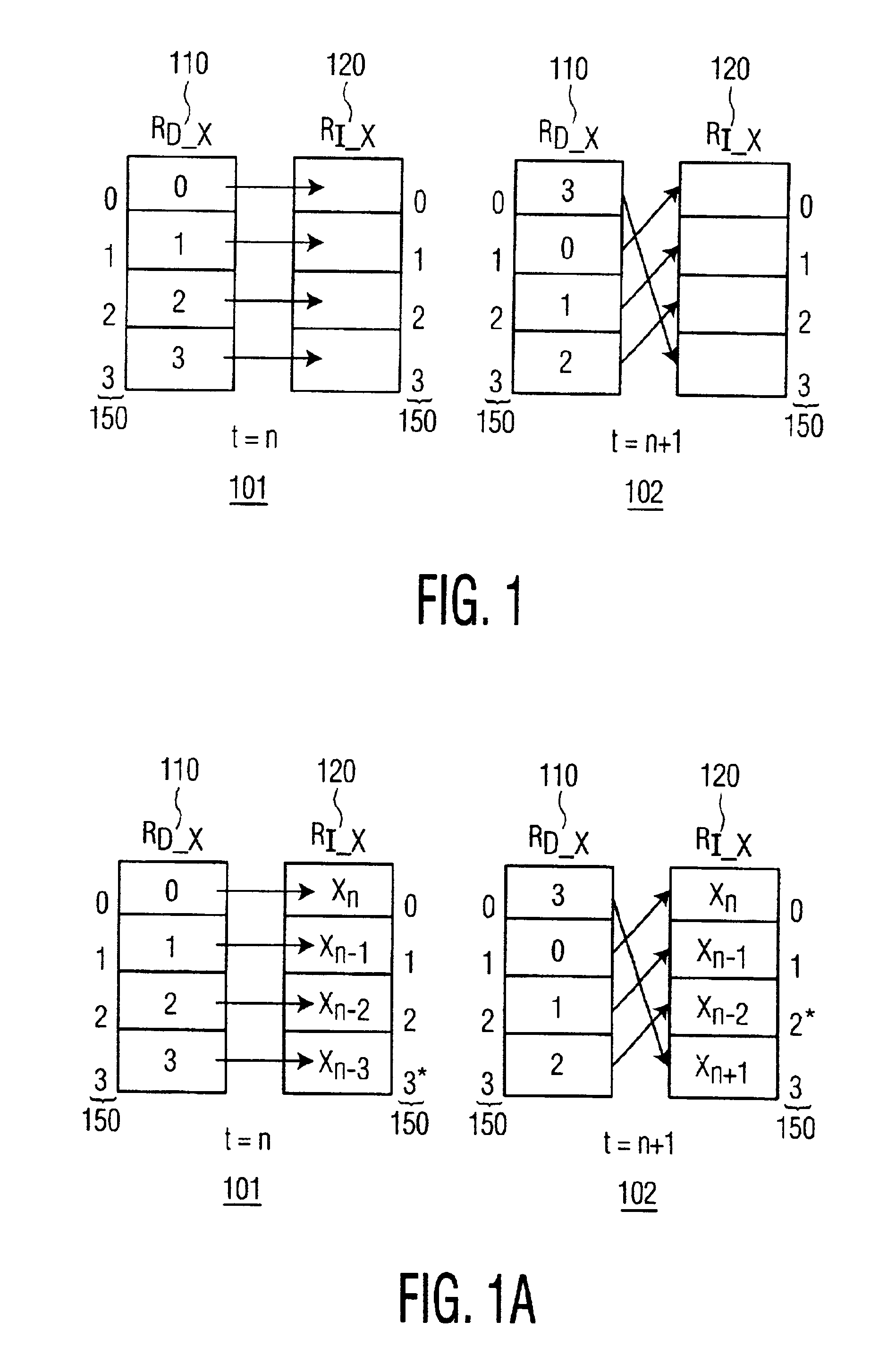 Programmable delay indexed data path register file for array processing