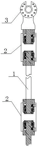 A quick link device for an electric insulating operating rod