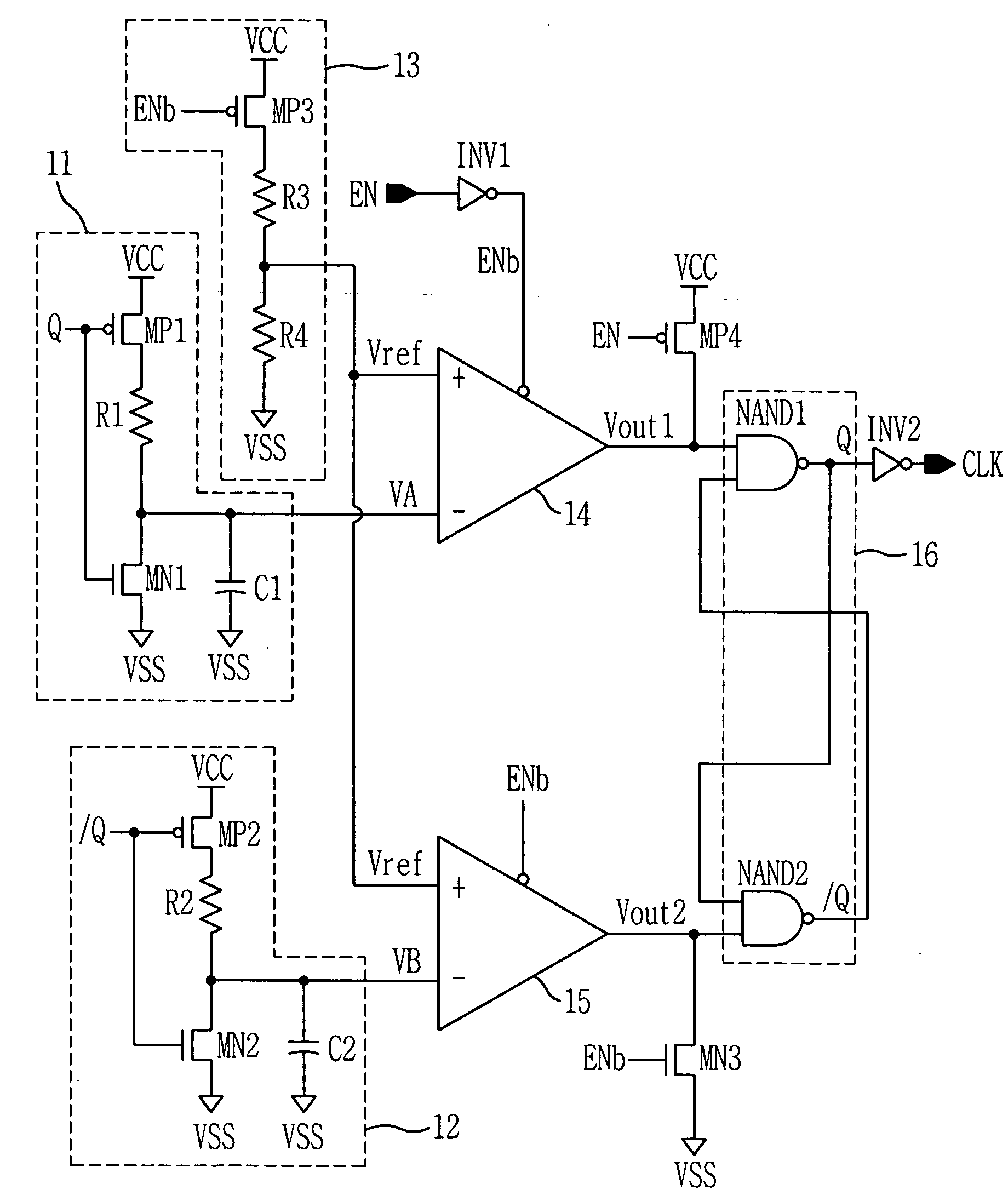 Oscillator of semiconductor device