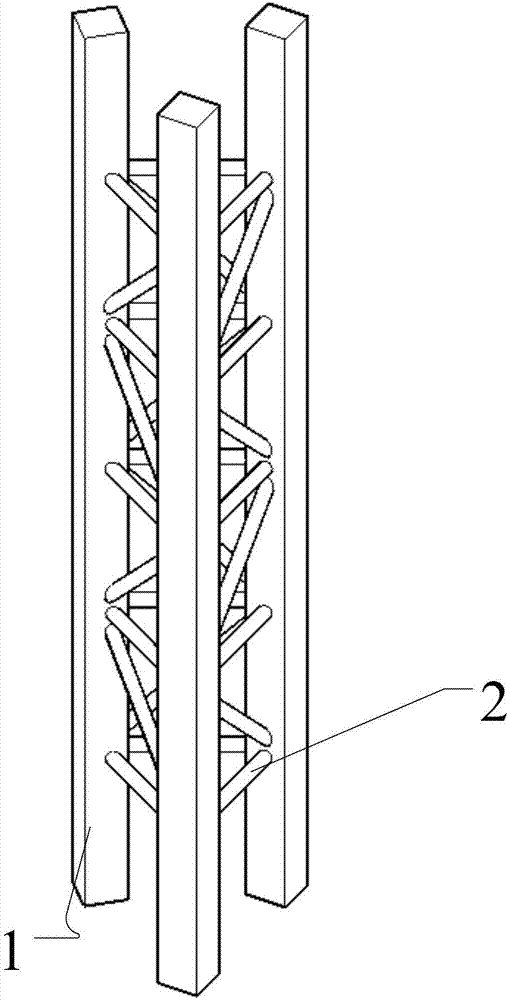 Self-elevating novel latticed pile leg for ocean platform