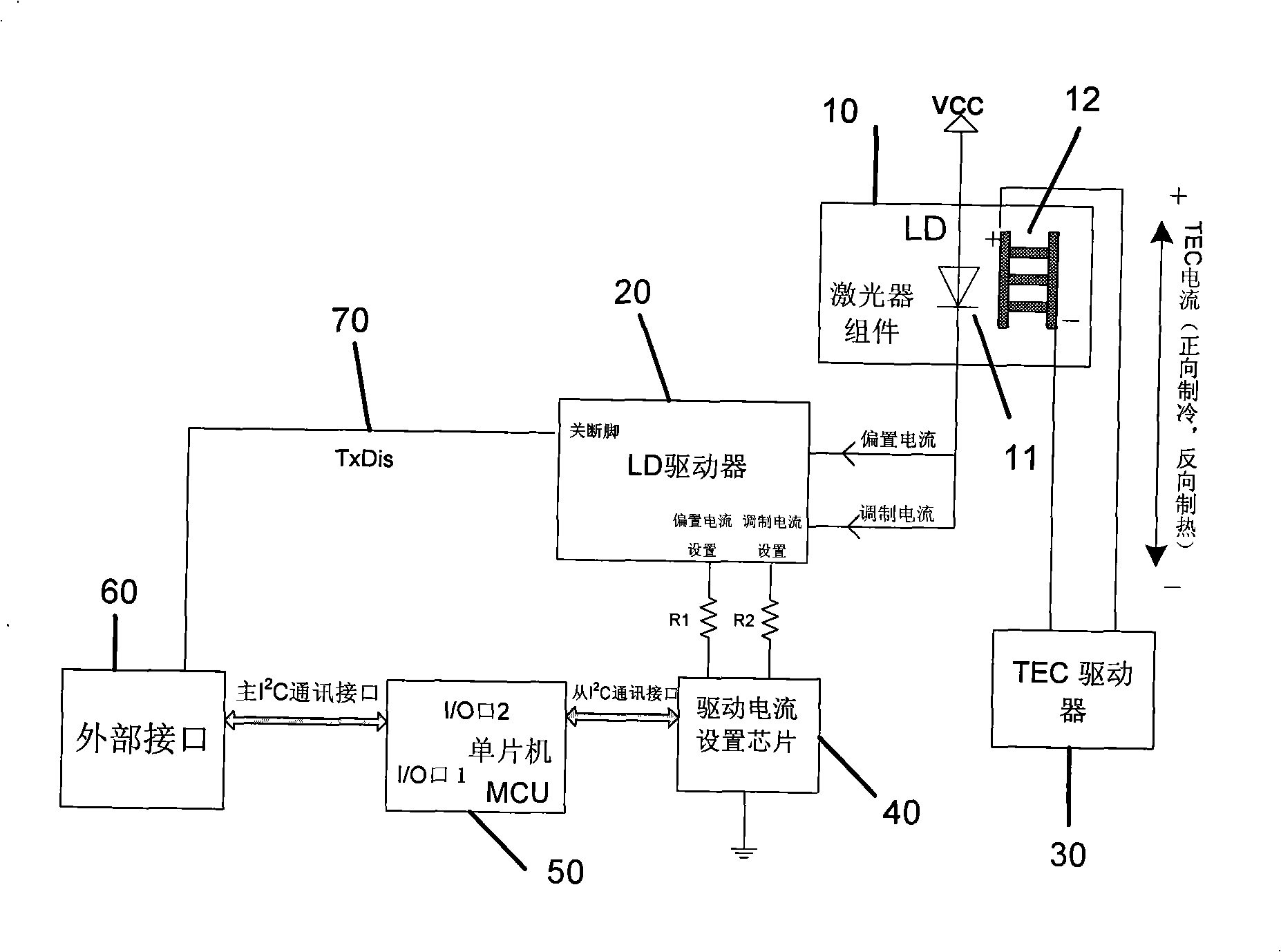 Drive circuit for laser