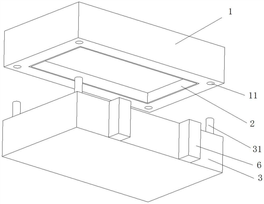 Pressing and cutting die suitable for production of multi-size SMC (Sheet Molding Compound) products