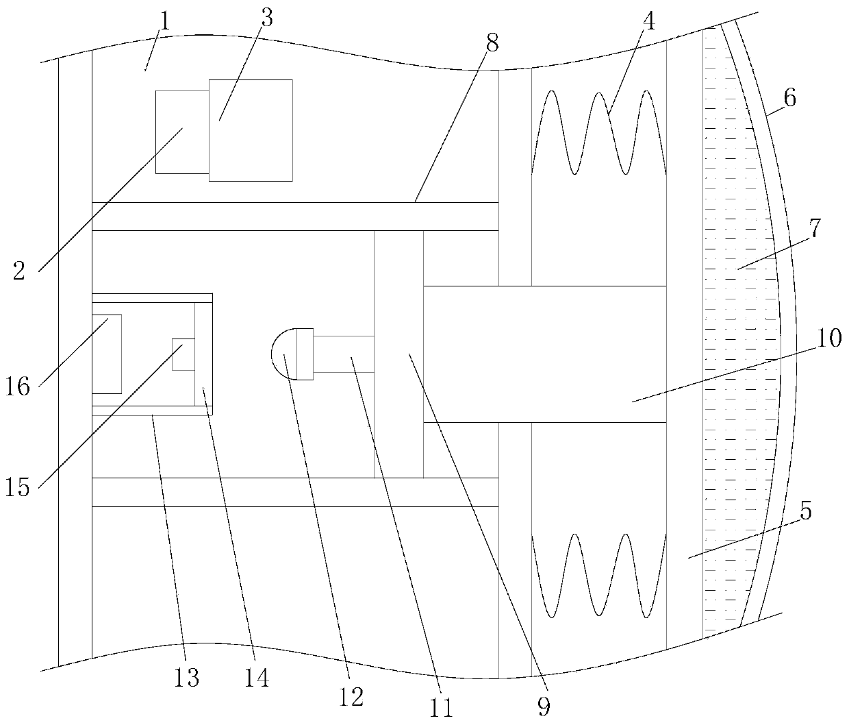 Stereoscopic warehousing equipment with stacker anti-collision alarming device