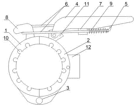 Clamping mechanism of electrical pipeline lift