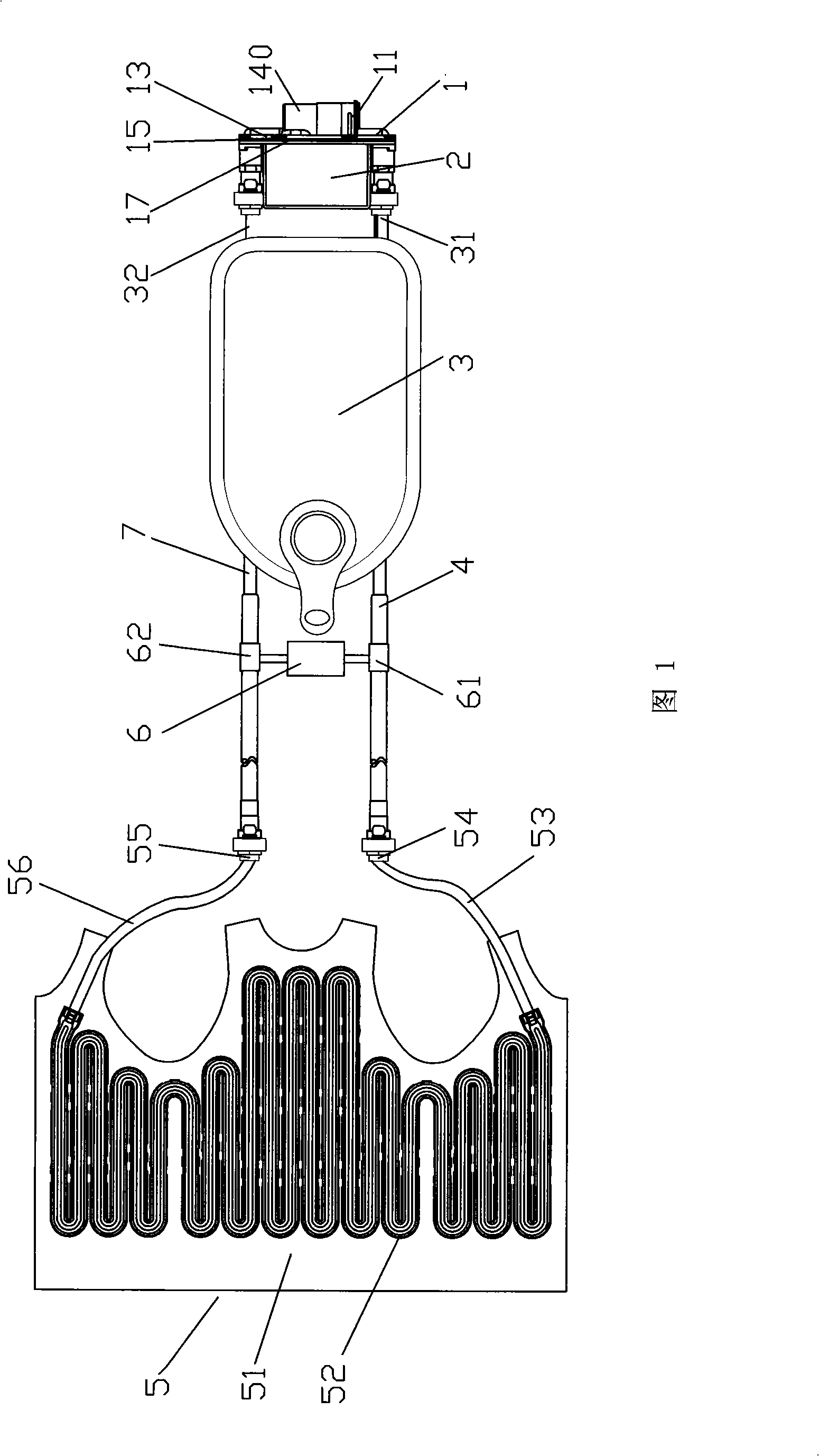 Individual air conditioning system and its temperature adjustment device
