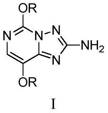 Process for the preparation of 2-amino-5,8-dimethoxy[1,2,4]triazolo[1,5-c]pyrimidine from 4-chloro-2,5-dimethoxypyrimidine