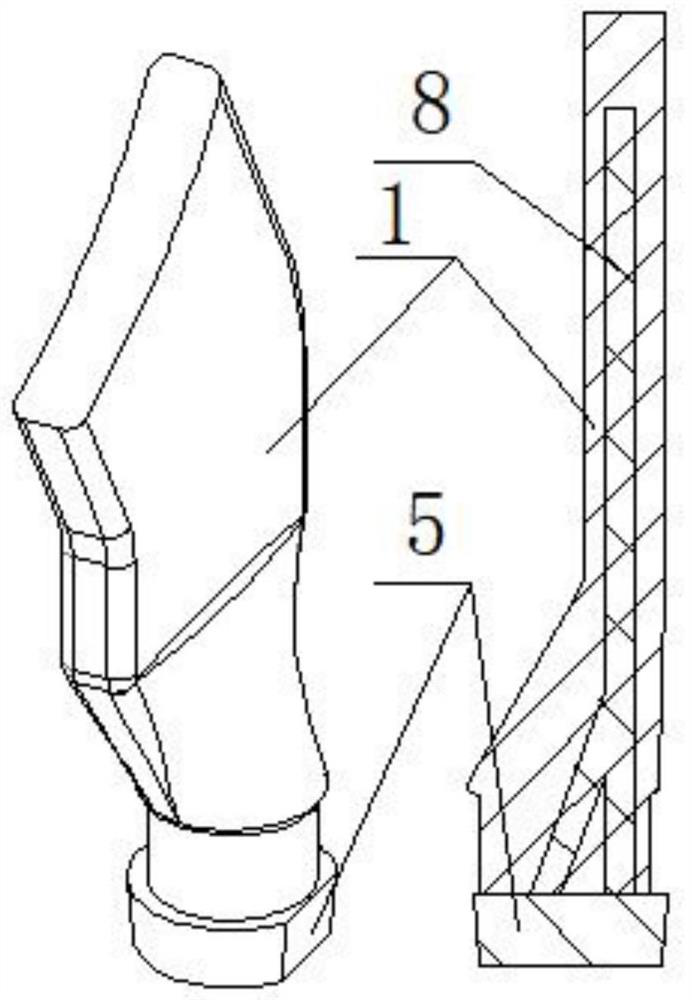 Sand core positioning structure and process design method thereof