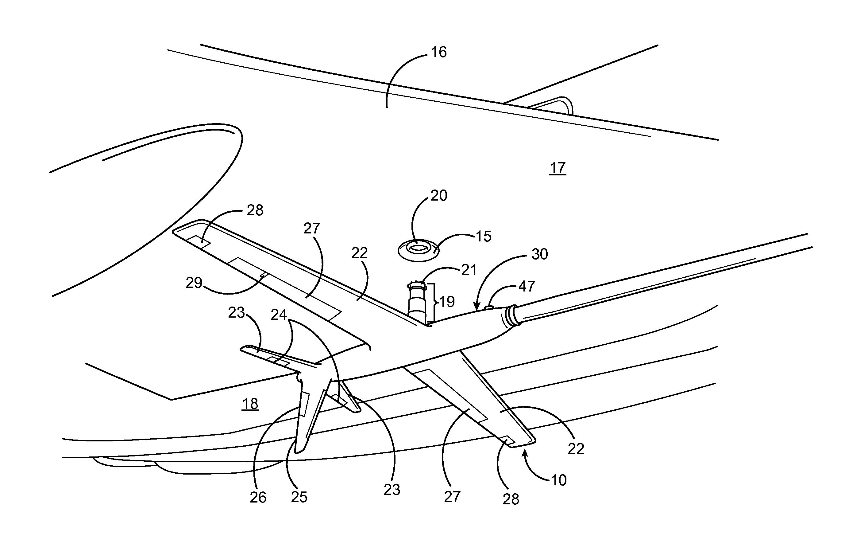 Aerial refueling navigable device, system and method