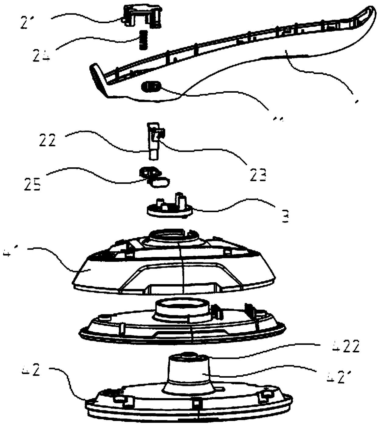 Steam brush with rotatable heating plate