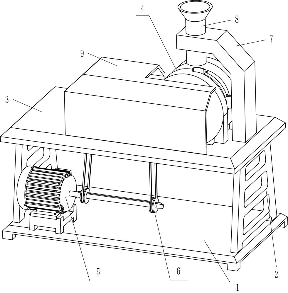 Badminton head hole-pressing device used for badminton making