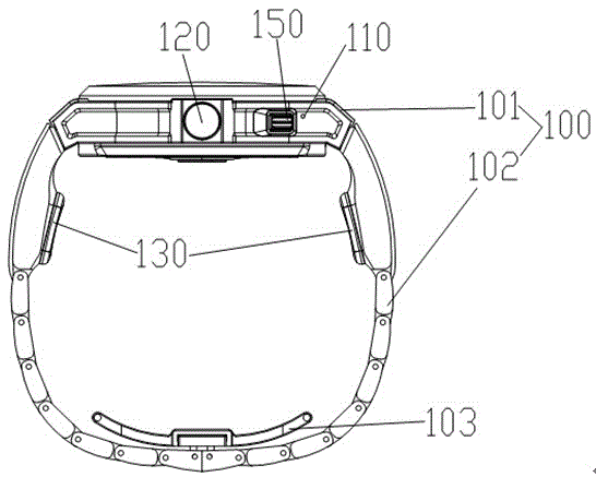 Bone-conduction intelligent watch capable of realizing projection perception