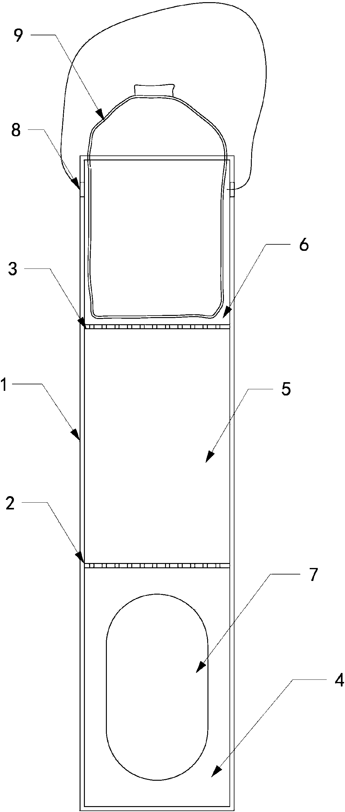 Lap device for improving livestock disease prevention function