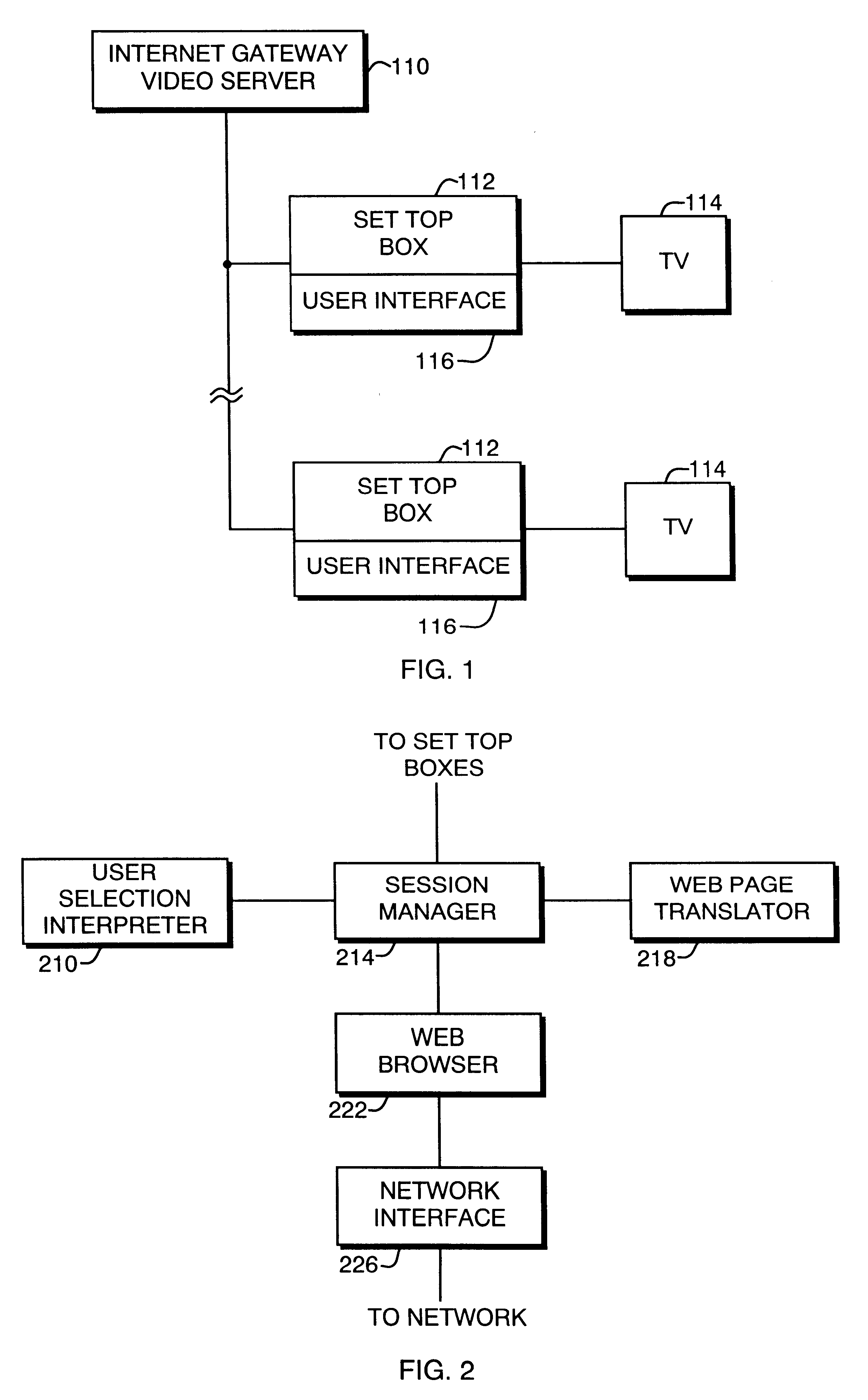 Apparatus and methods for network access using a set top box and television