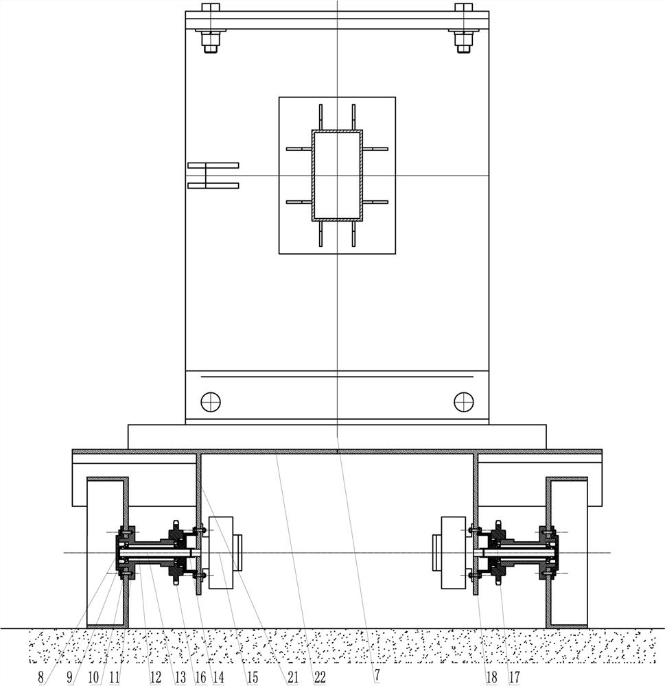 Light crushing arm platform car with front wheel chain and rear wheel chain independently driven on two sides