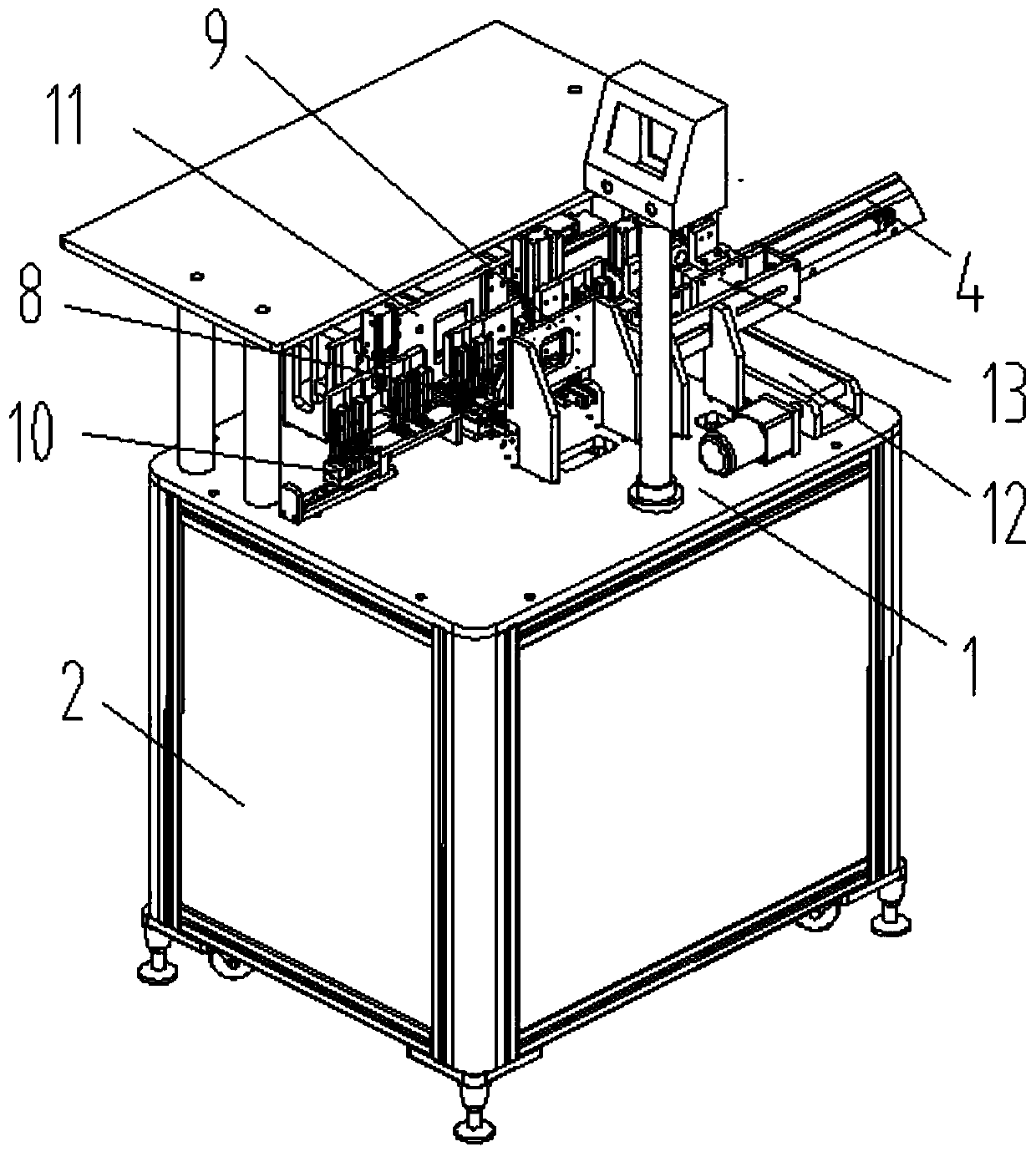 An all-in-one machine for hdmi tail plug testing and packaging