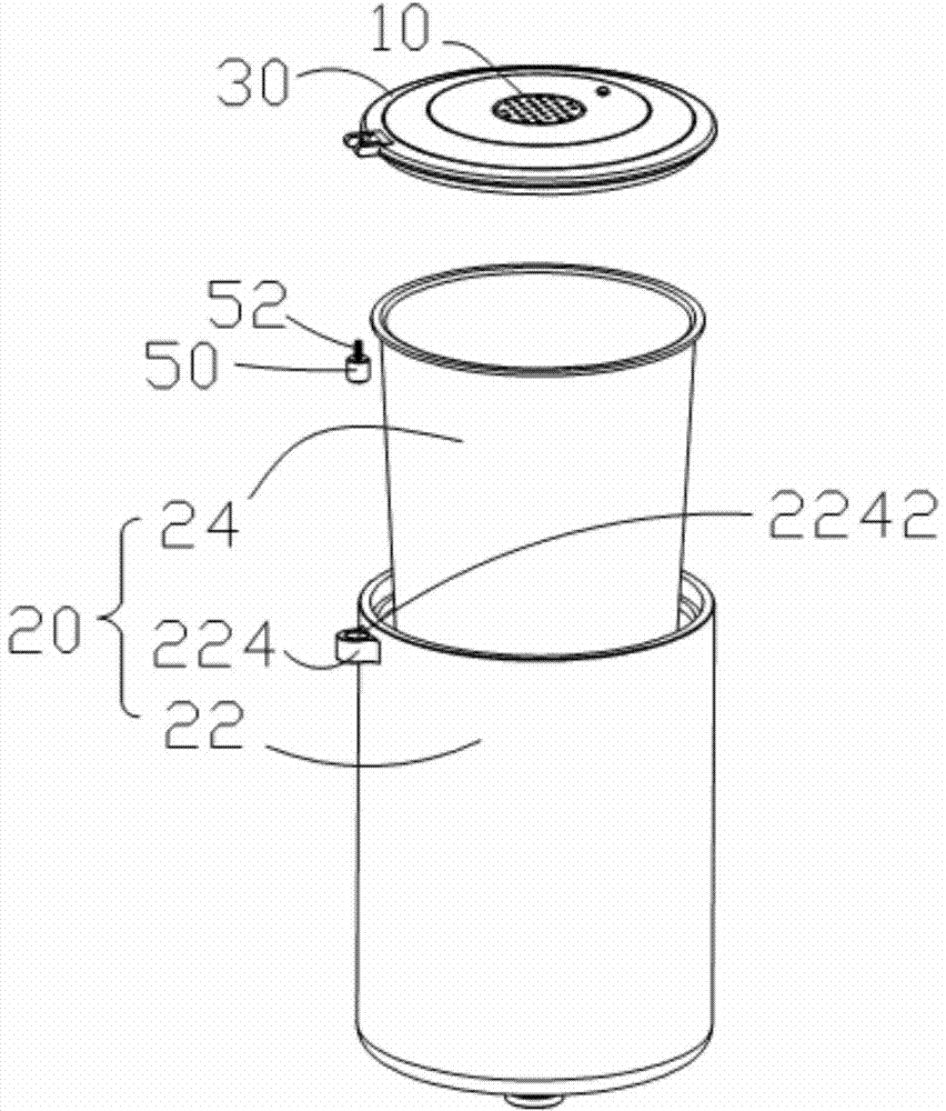 Detection warning module and garbage classification device