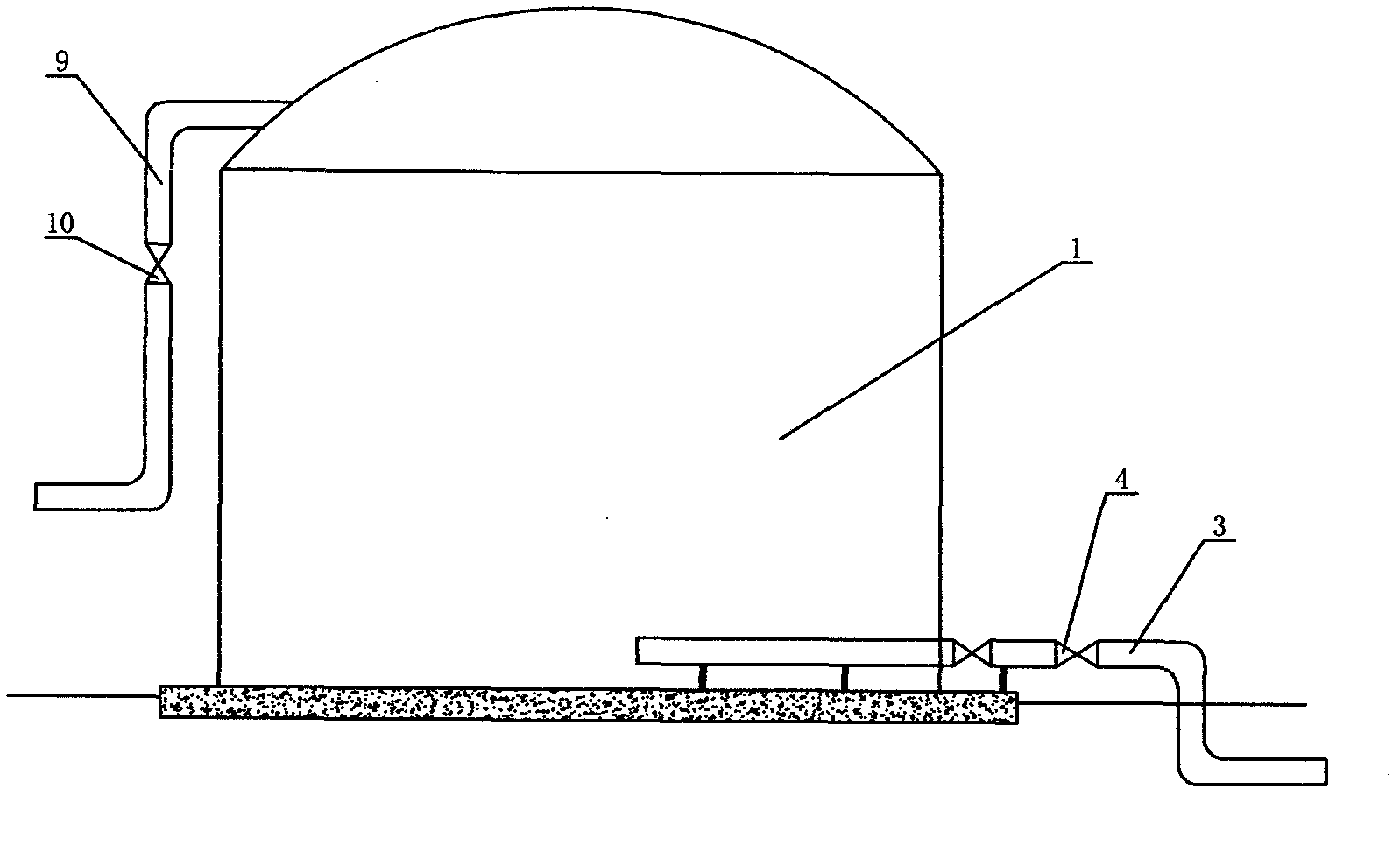 Fermentation tank for biogas engineering