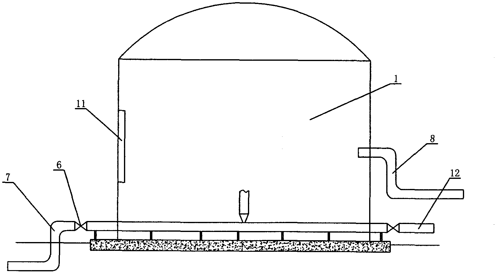 Fermentation tank for biogas engineering