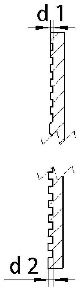 Gradient corrugated flow field structure