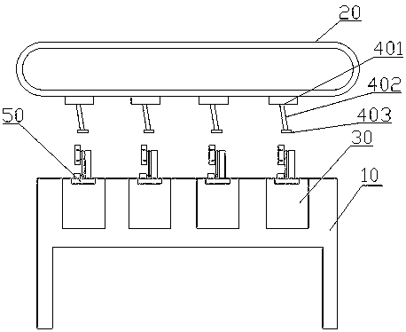 Chicken claw interdigital peeling device