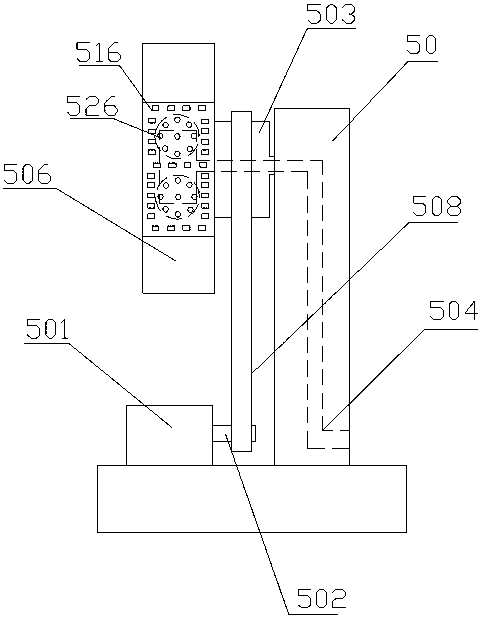 Chicken claw interdigital peeling device