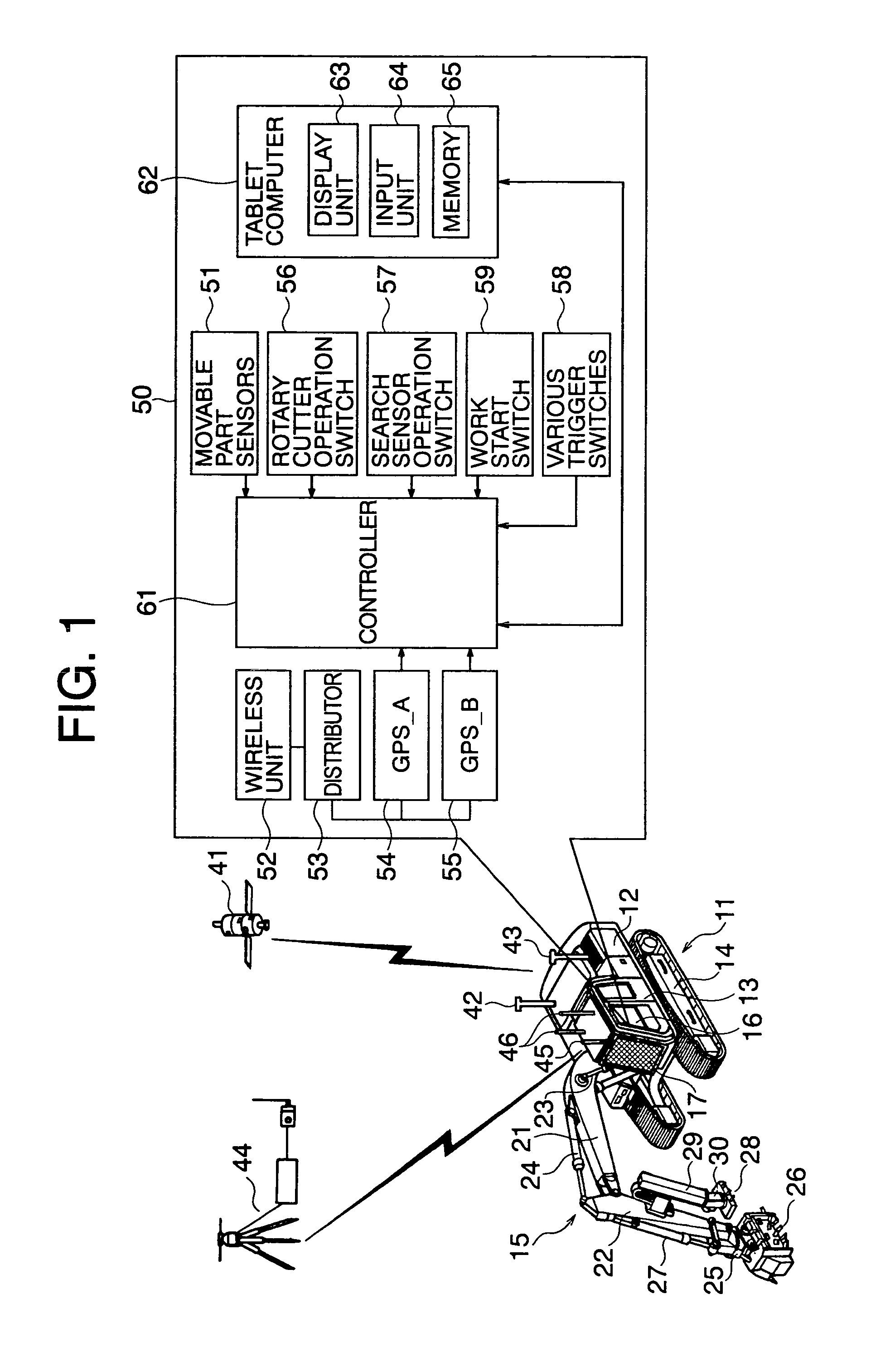 Work area setting and managing system