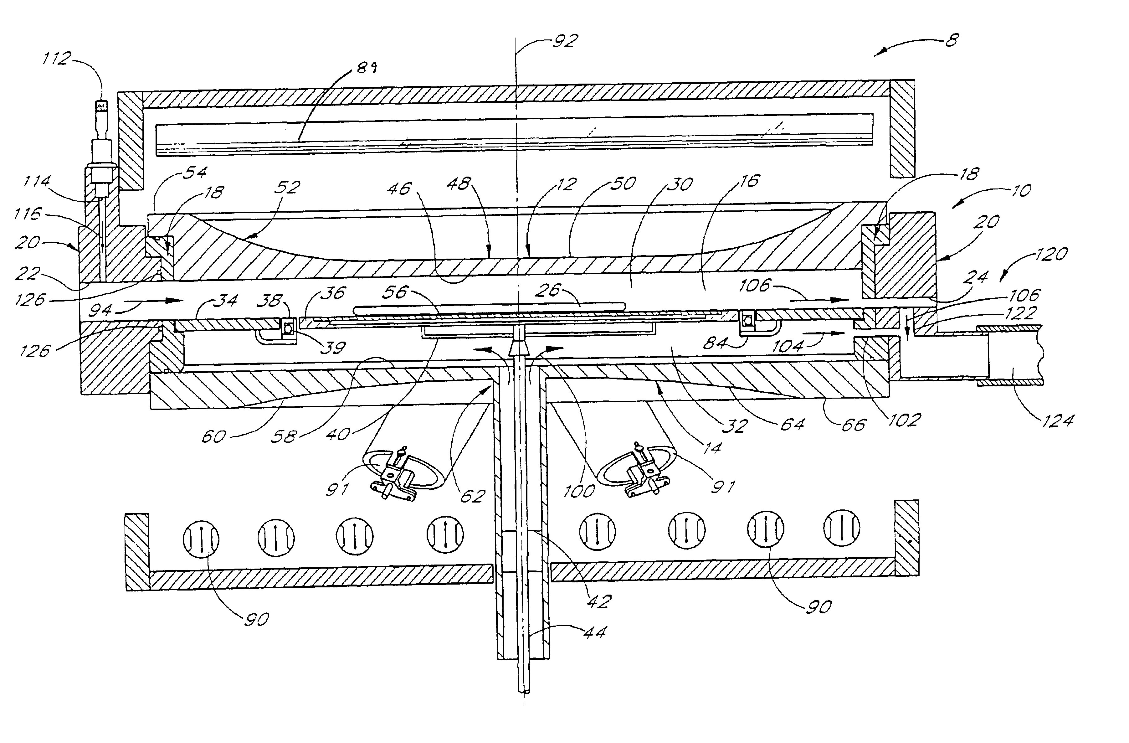Compact process chamber for improved process uniformity