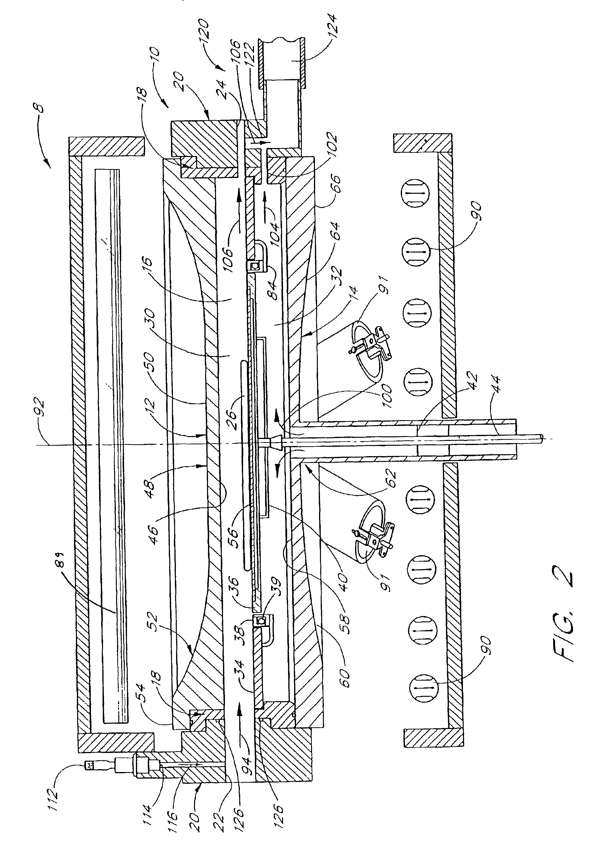 Compact process chamber for improved process uniformity