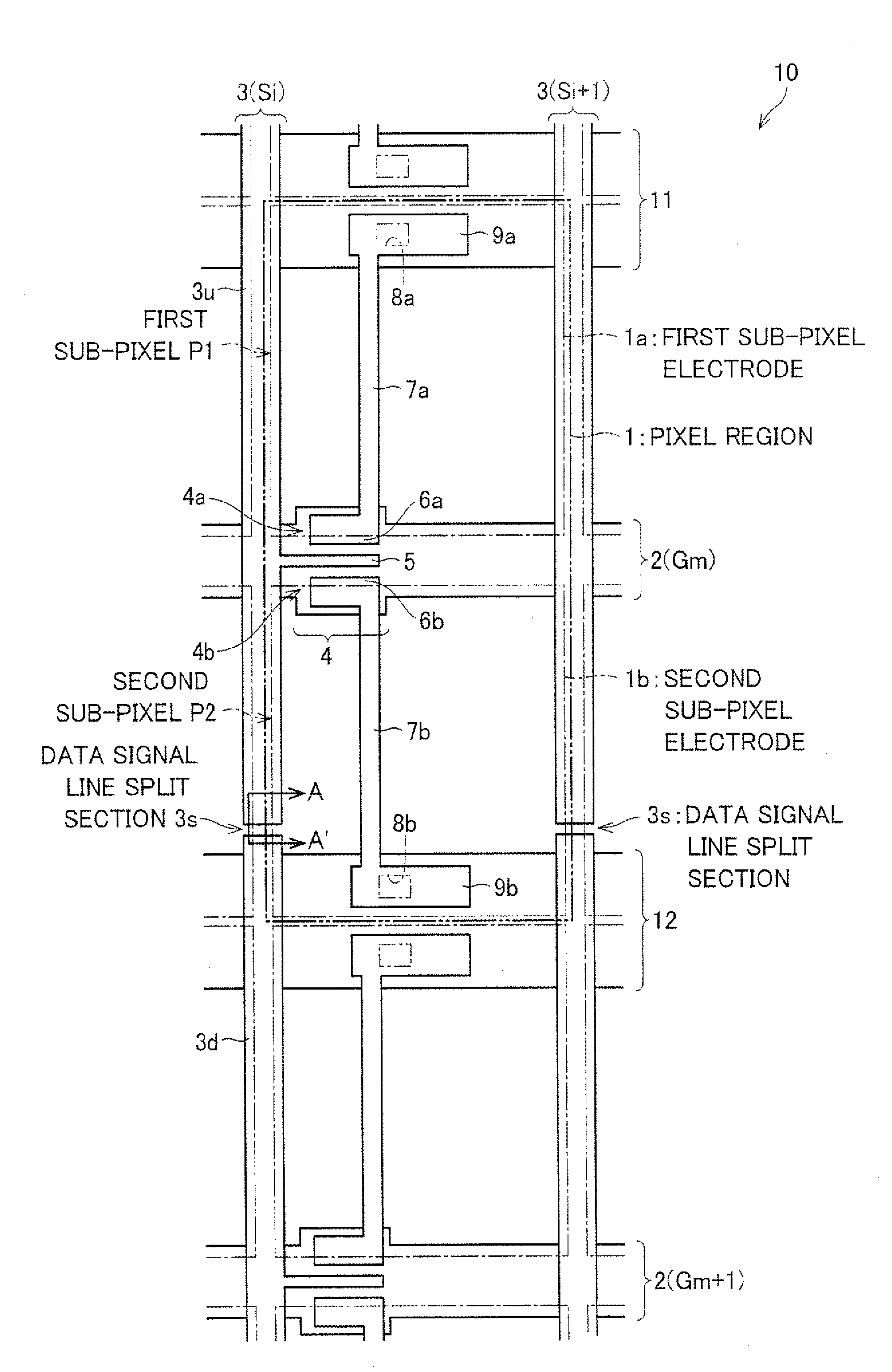 Active-matrix substrate, display device, and television receiver