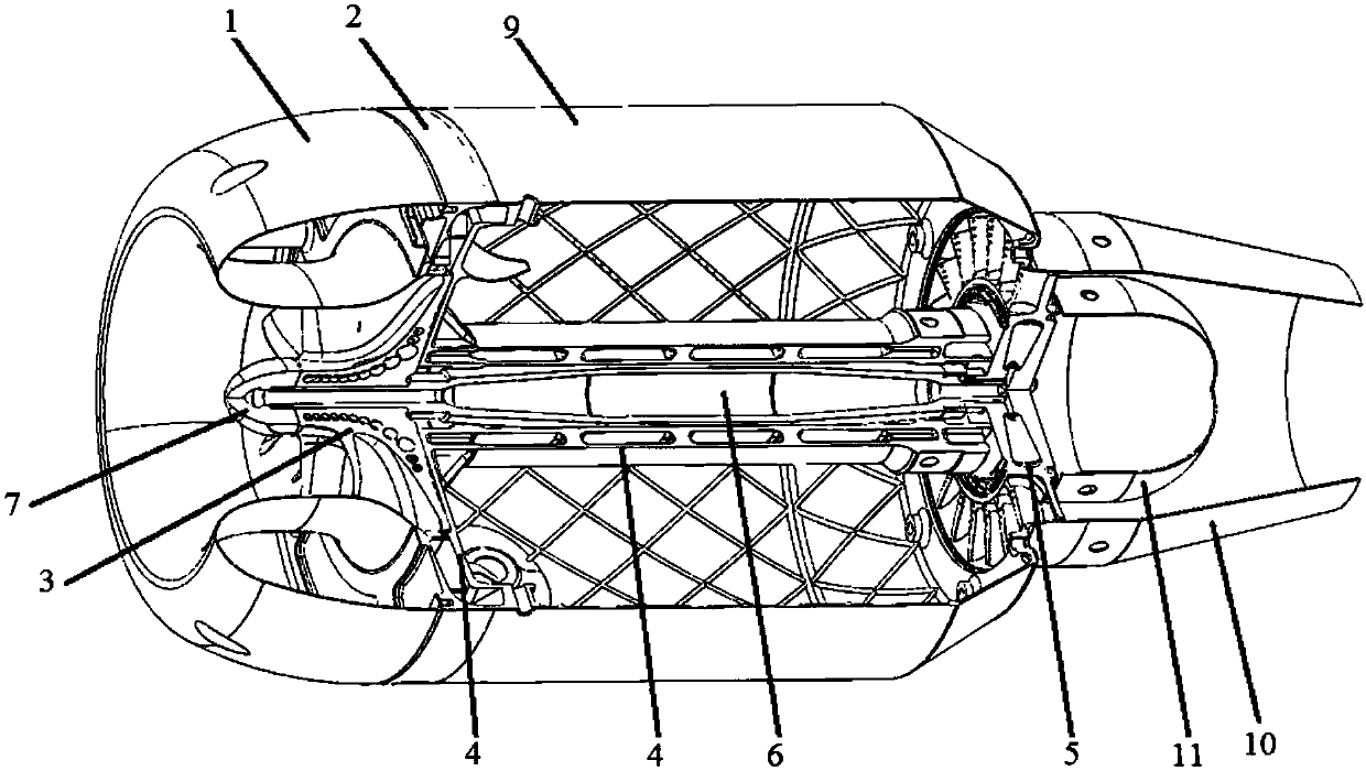 Aero-engine formed by 3D printing