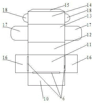 Reusable flat electronic product packaging box and making method thereof