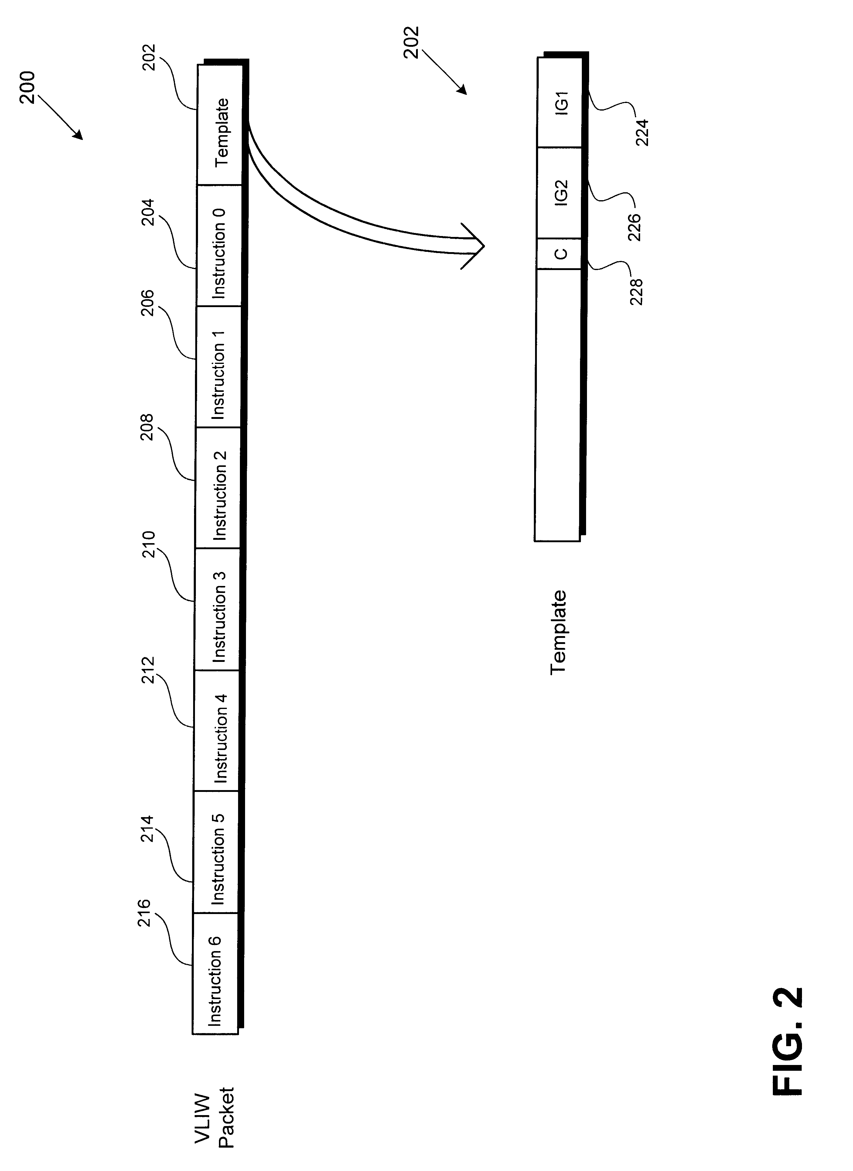 Apparatus and method for issue grouping of instructions in a VLIW processor