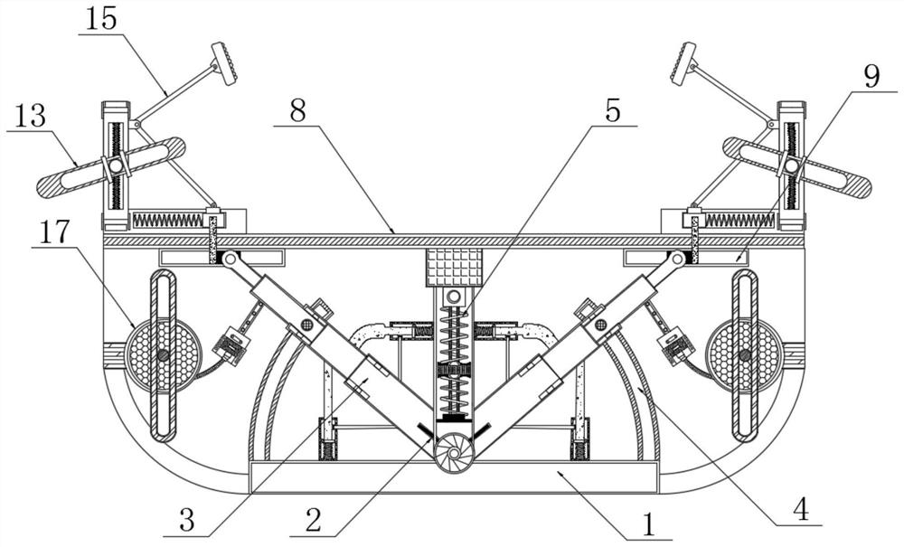 Automatic fixing frame for hoisting and transporting electromechanical equipment