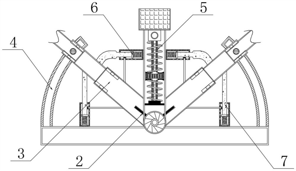 Automatic fixing frame for hoisting and transporting electromechanical equipment