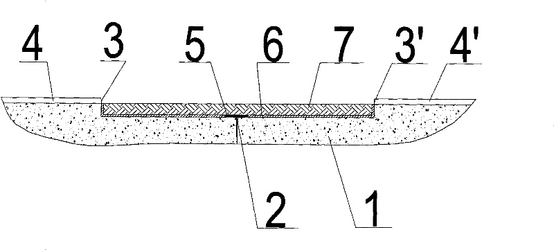 Seepage-proofing processing method of channel concrete panel crack