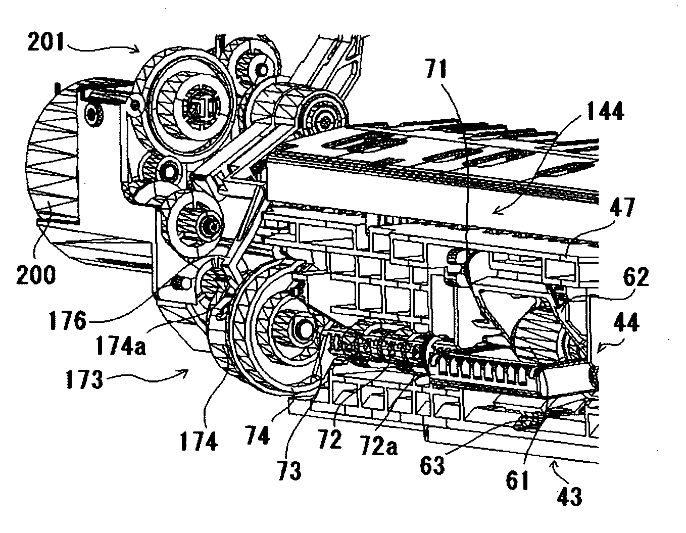 Power connection/disconnection mechanism and medium feeding apparatus, recording apparatus and liquid ejecting apparatus