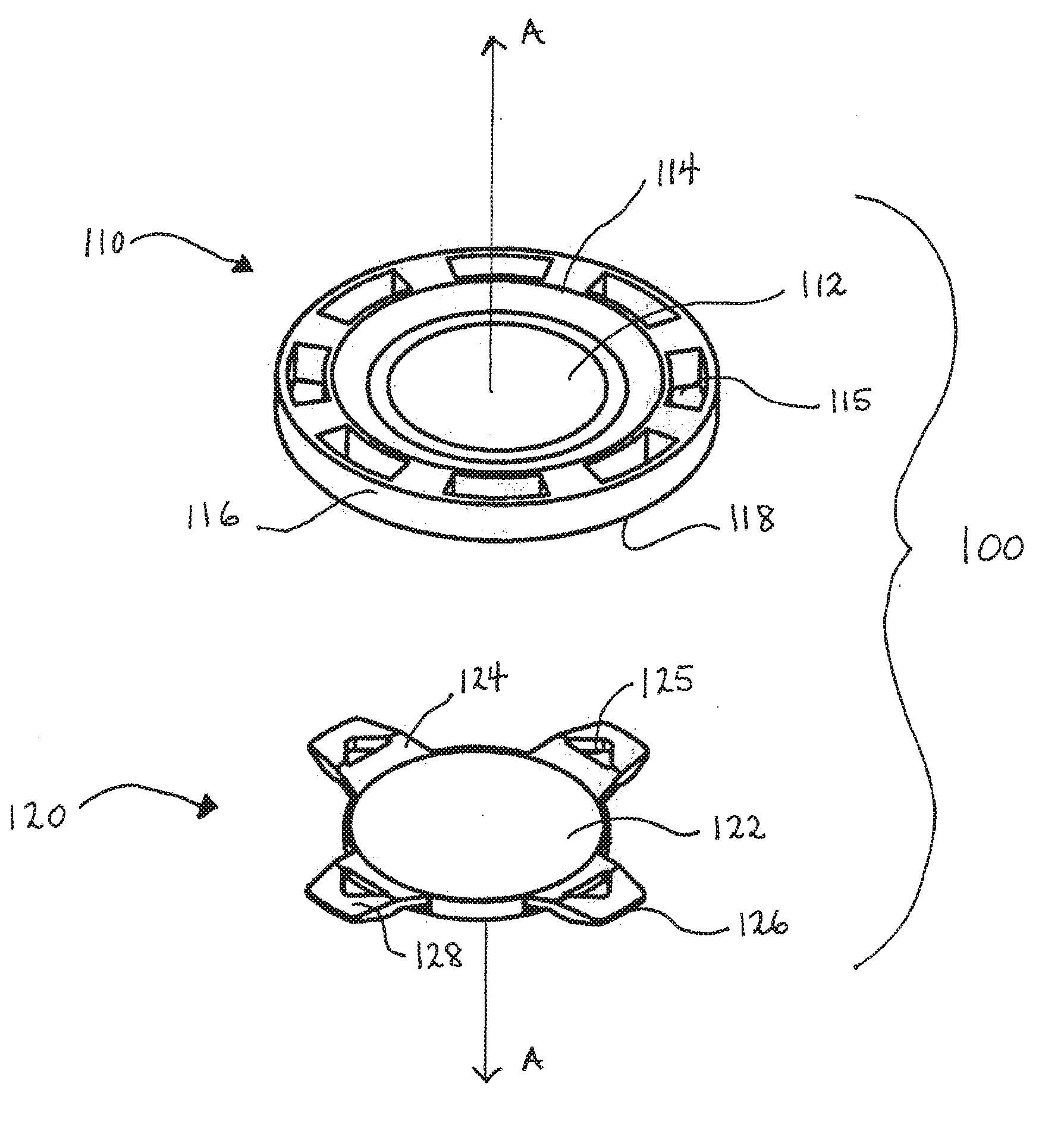 Two-part accommodating intraocular lens device