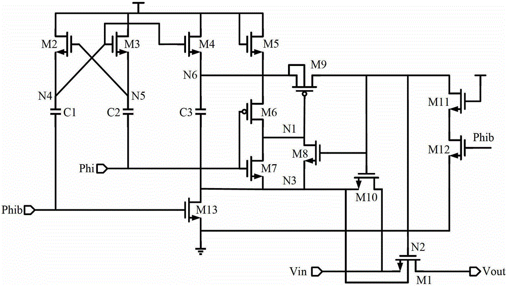 Gate voltage bootstrap switch with low on-resistance and method for eliminating offset effect