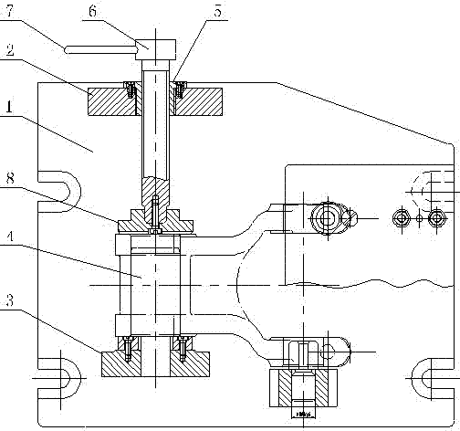 Universal joint axle hole locating fixture