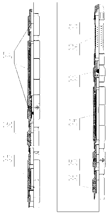 Fracturing working method of multilevel hydraulic spraying segmentation fracturing tubular column