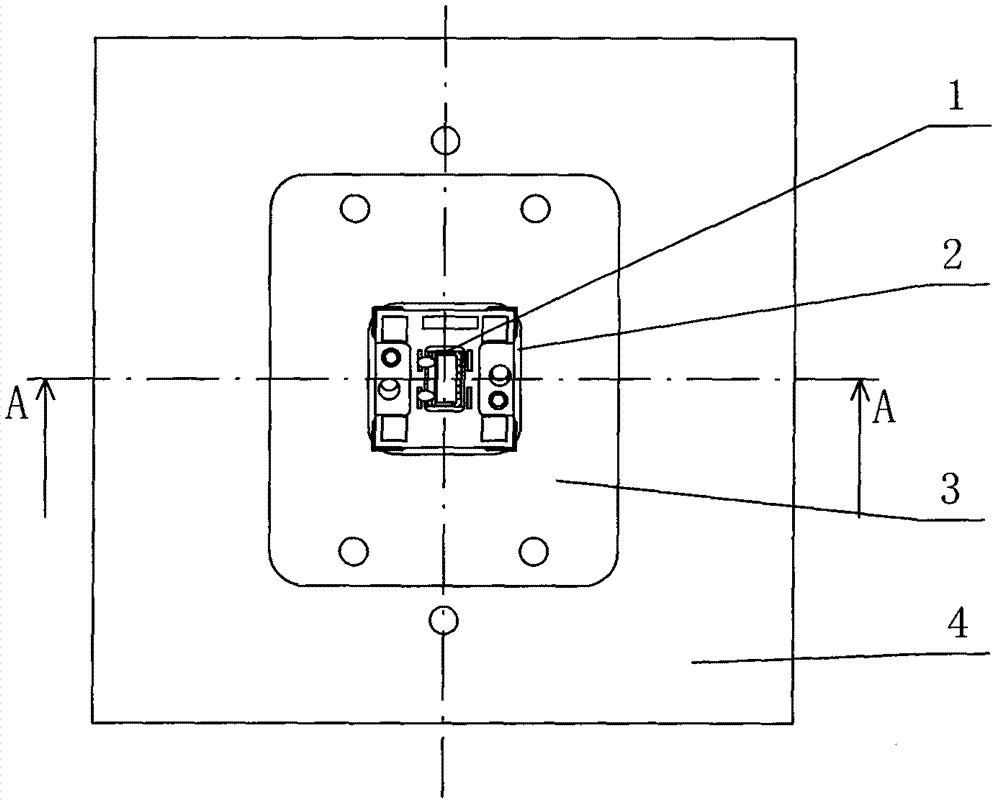 Large-power light emitting diode (LED) active radiating device for car lamp