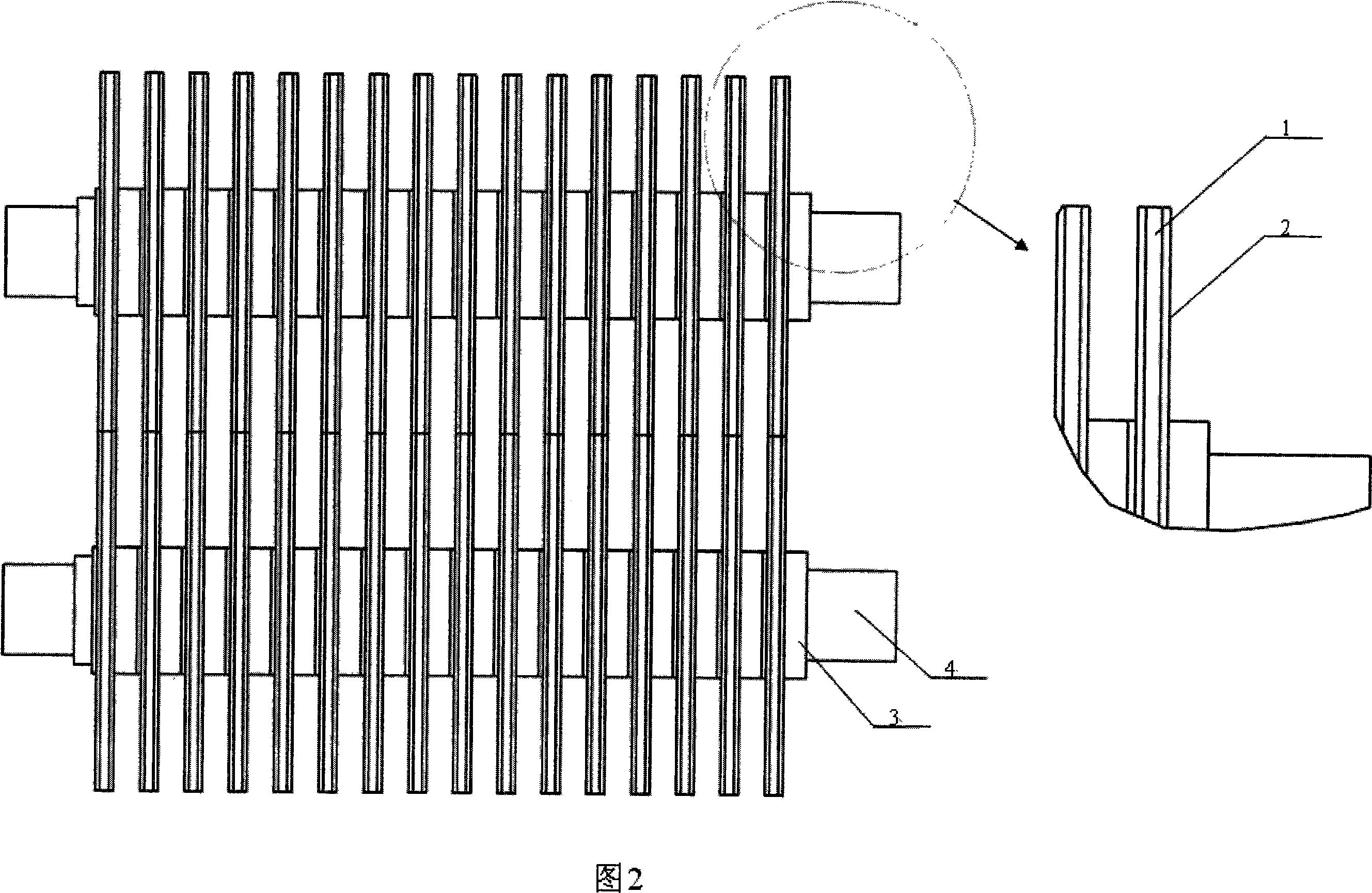 Corrosion proof heat and mass transfer device without carrying liquid and with solution for adjusting humidity