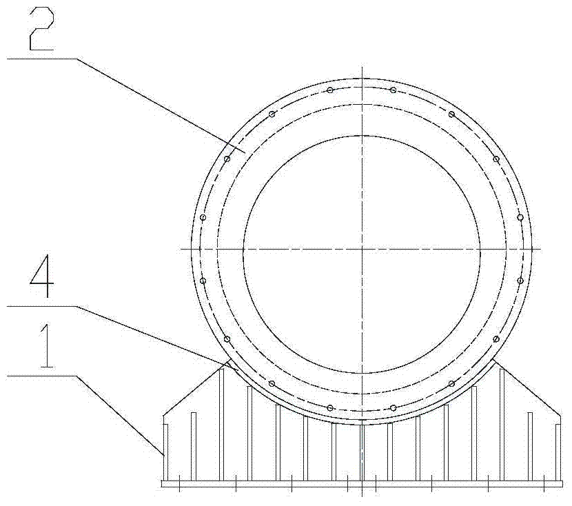 Construction method of rapid dismantling and replacement of large tonnage marine propellers