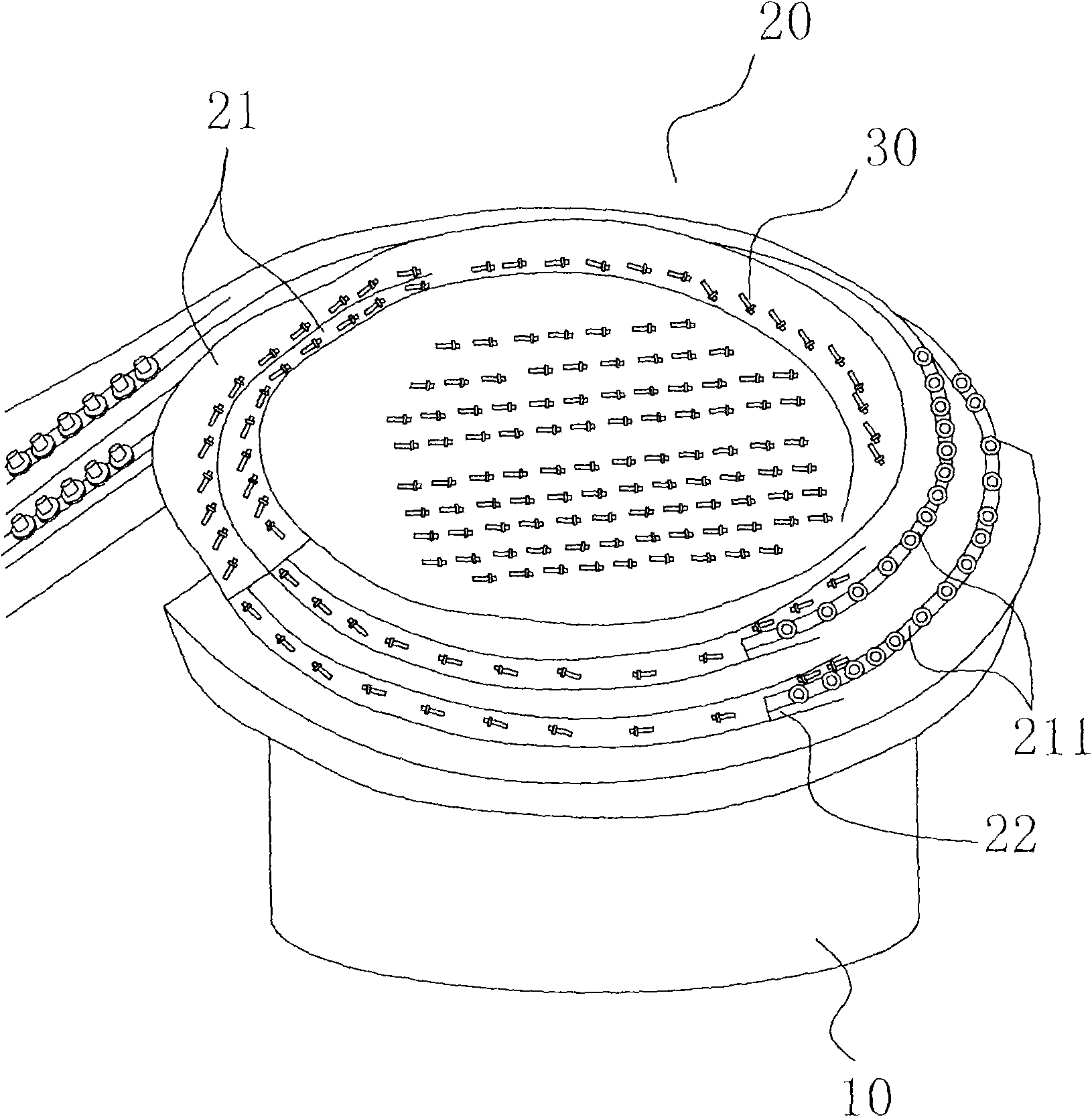 Vibration disc for delivering screw blank of high-speed multi-pivot device