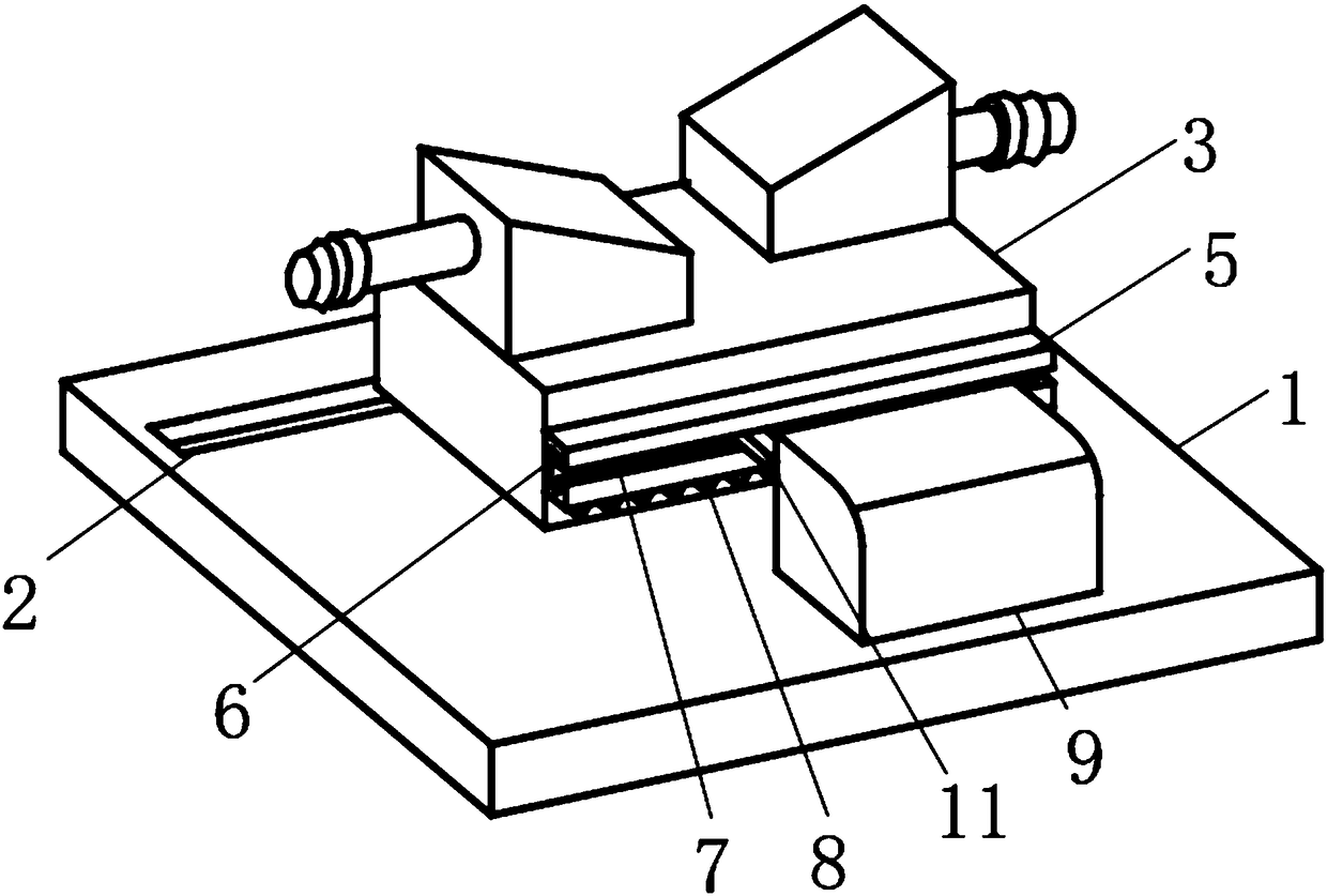 Forming mould positioning device for aerospace composite material